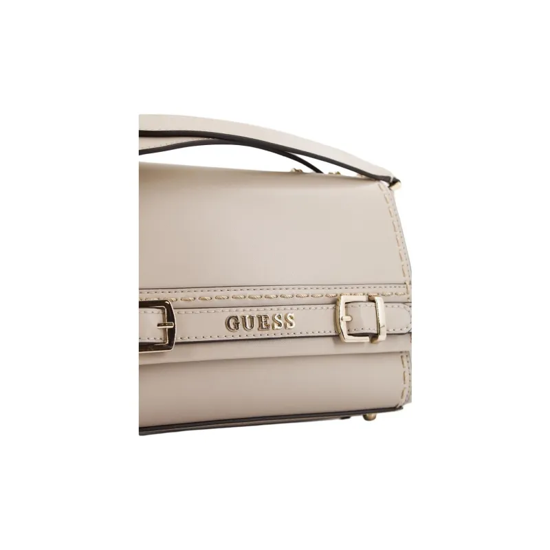 GUESS Leather One Shoulder Handbag Regular Women's Brown-4