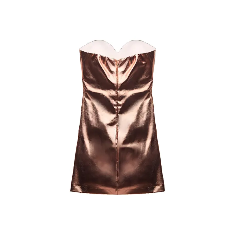 ZARA Sleeveless Dresses Women's Bronze-1