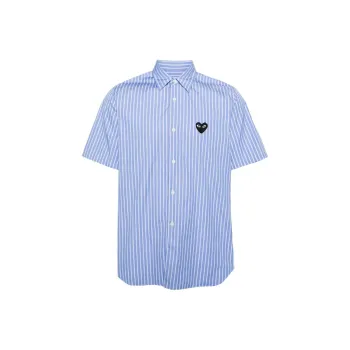 CDG Play Shirts Unisex Blue