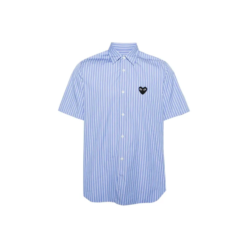 CDG Play Shirts Unisex Blue-0