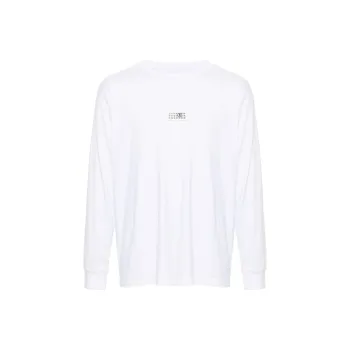 MM6 Maison Margiela Logo Patch Long Sleeved T Shirt