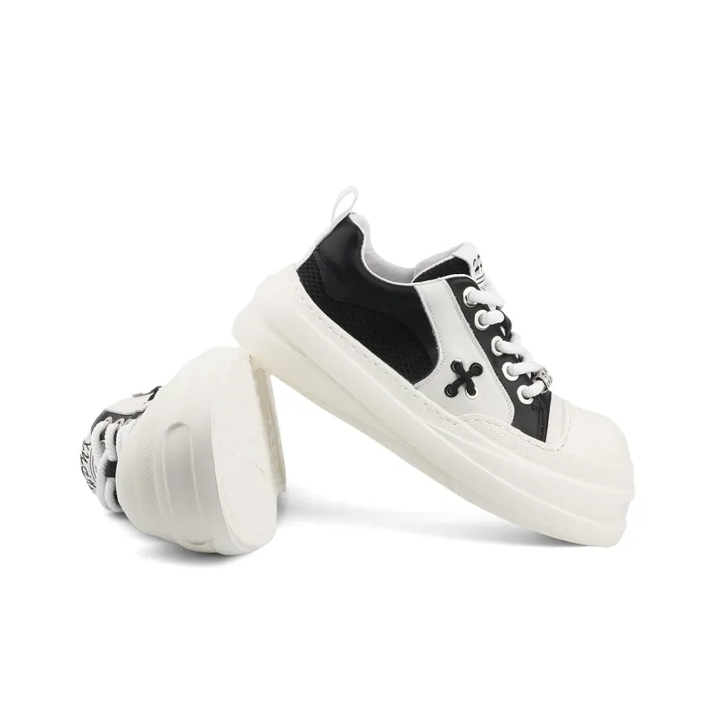 Daying Breathable Height Increase Low Top Skateboard Shoes Men's-10