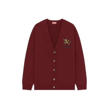 KENZO Logo Embroidered Buttoned Cardigan