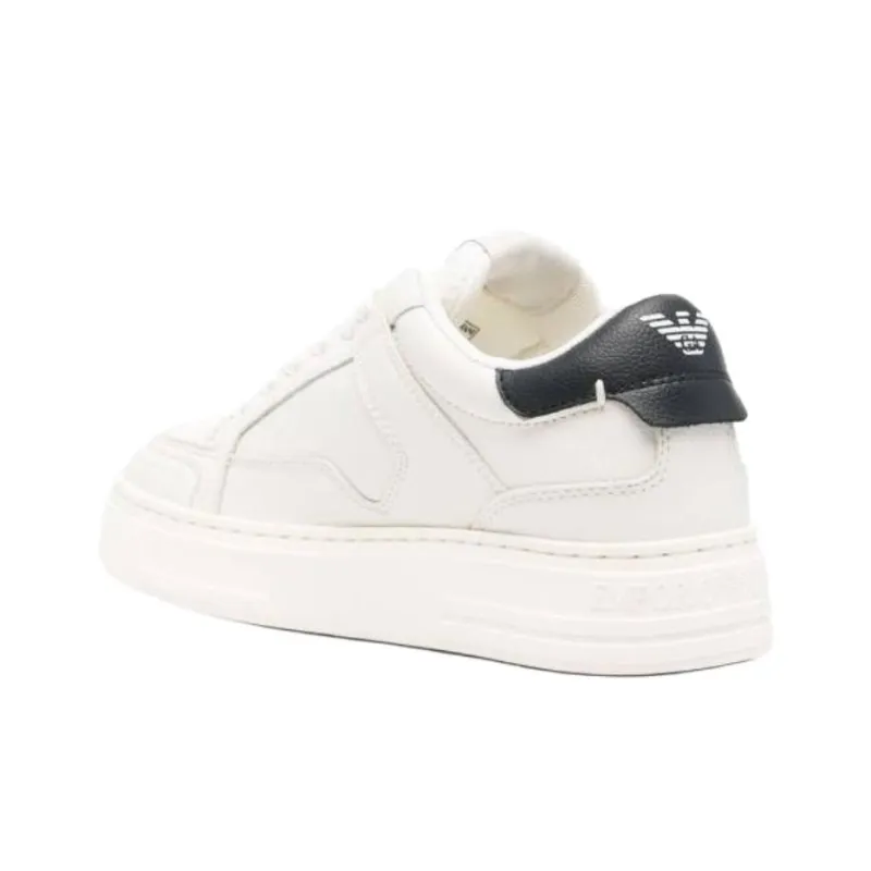 EMPORIO ARMANI EA7 Low Top Skateboard Shoes Women's White-3