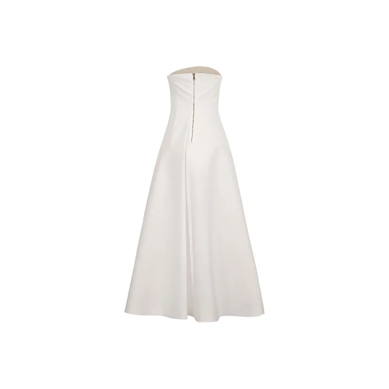 SportMax Sleeveless Dresses Women's White-1
