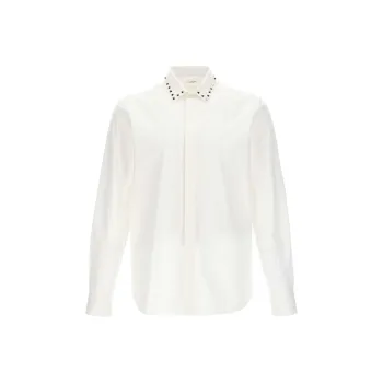 Valentino Untitled Stud Detailed Long Sleeved Shirt