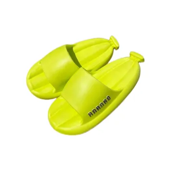 TLIT Banana EVA Material One Row Platform Comfortable Slippers