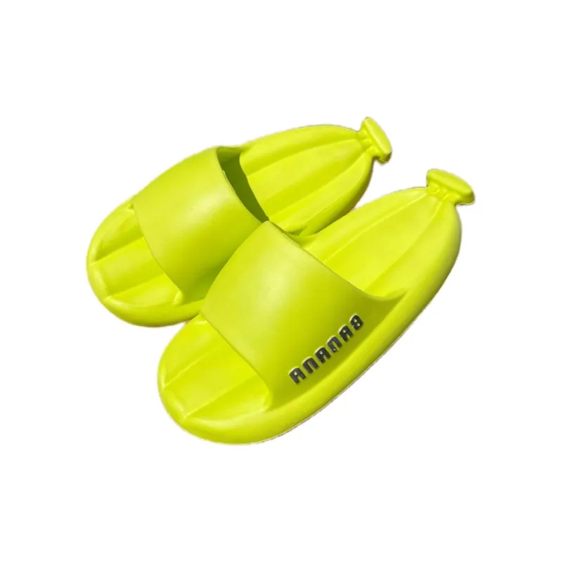 TLIT Banana EVA Material One Row Platform Comfortable Slippers-0