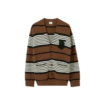 Burberry Long Sleeve Striped Cardigan