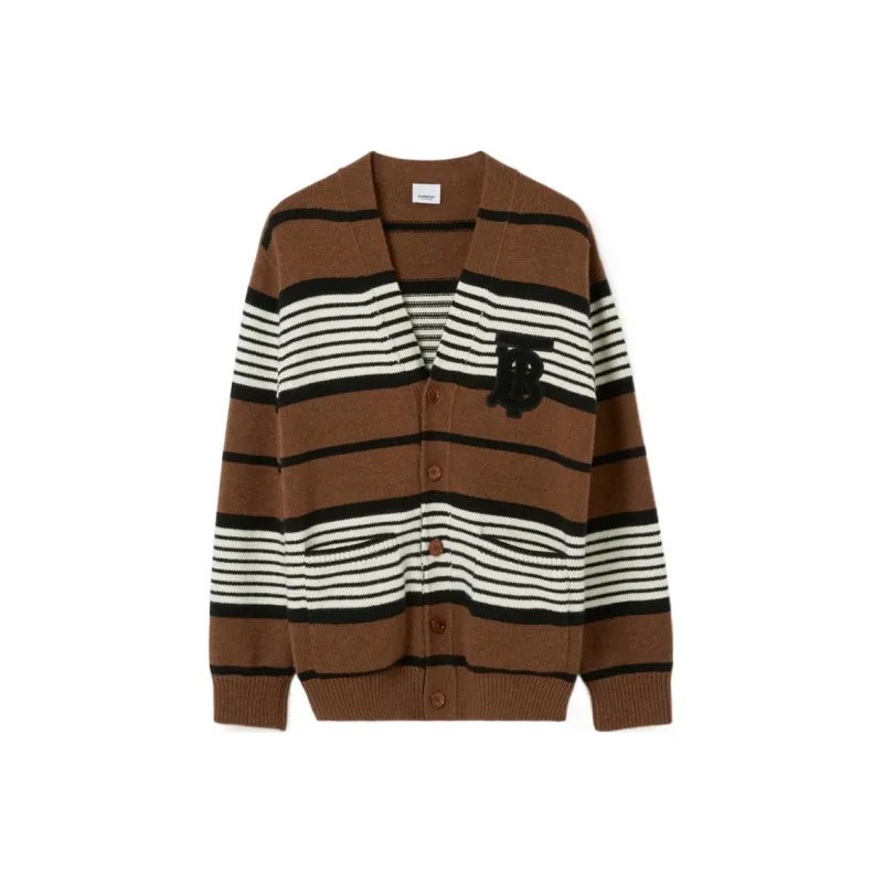 Burberry Long Sleeve Striped Cardigan-0