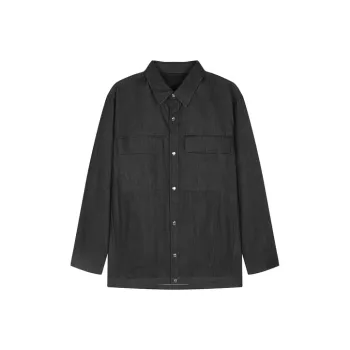 CROQUIS Shirt Men Navy Blue Denim