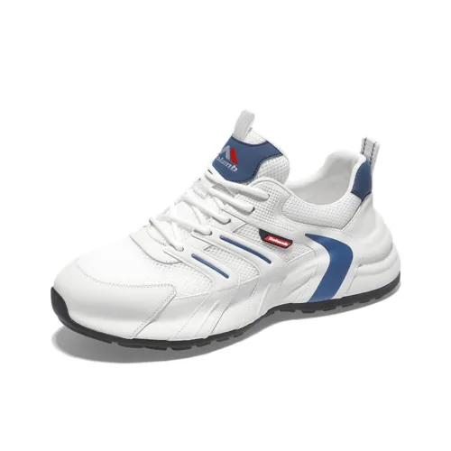 Kolumb Slip Resistant, Breathable, And Supportive Low Top Casual Shoes Unisex White Blue