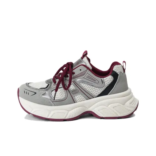 HUANQIU Abrasion Resistant Breathable Low Top Chunky Sneakers Women's