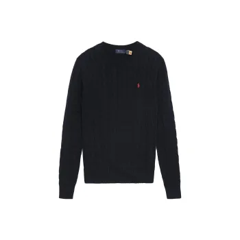 Polo Ralph Lauren Logo Embroidered Cable Knit Jumper