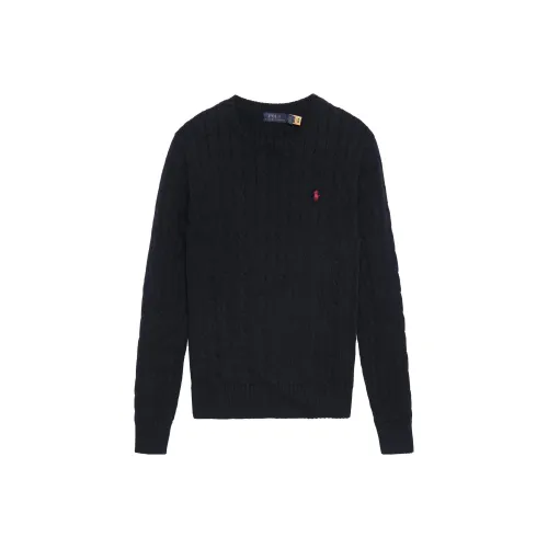 Polo Ralph Lauren Logo Embroidered Cable Knit Jumper