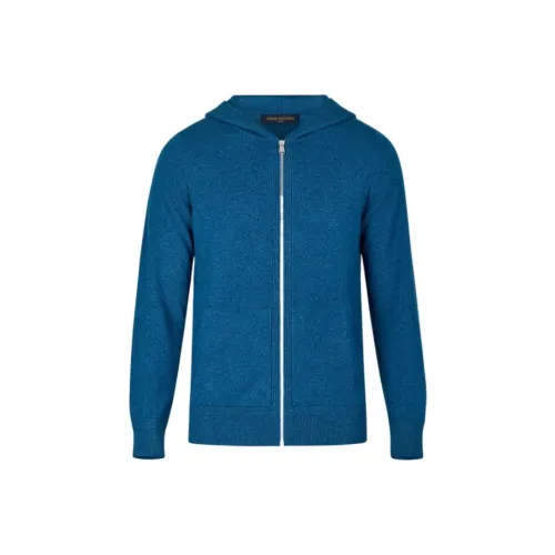 LOUIS VUITTON New Quarterly Products Of LV Cashmere Sweaters Men Blue