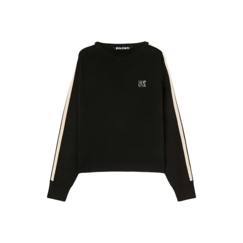 PALM ANGELS Monogram Embroidered Knitted Jumper