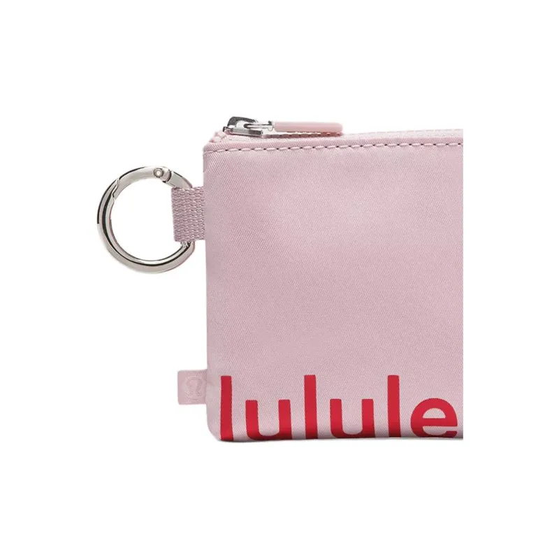Lululemon Polyester Card Holder Women's Pink Mist & Desert Red-3