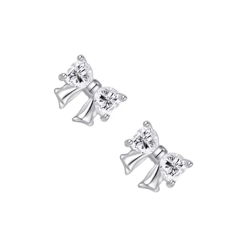 KEMLAIDA 925 Sterling Silver Stud Earrings Women's-1