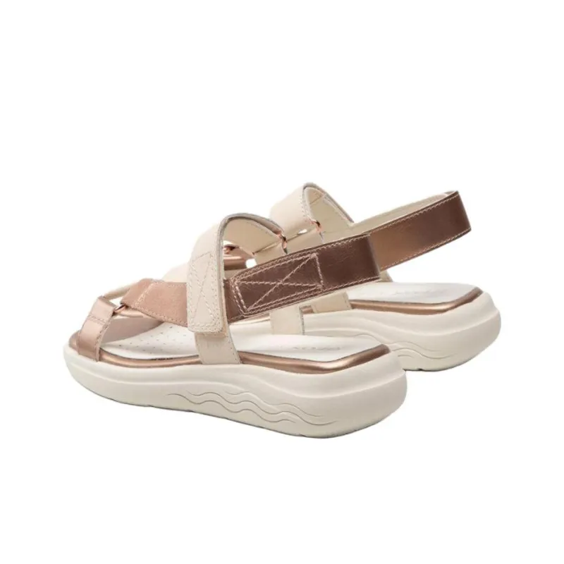GEOX Spherica Ec5w Beach Sandals Women's Beige-3