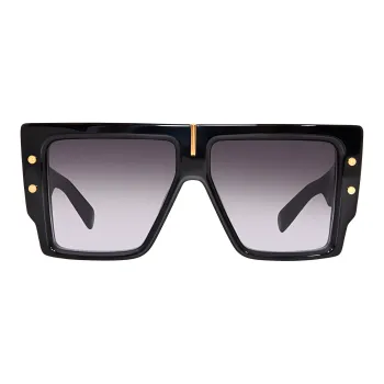 BALMAIN Plastic Irregular Shape Sunglasses Women's Black