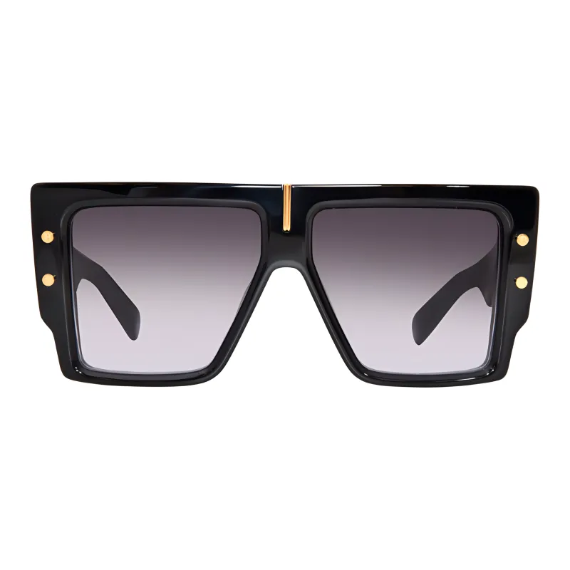 BALMAIN Plastic Irregular Shape Sunglasses Women's Black-0