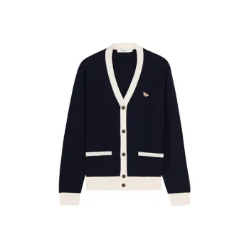 Maison Kitsune Maison Kitsune Back To Series Sweaters Unisex Navy Blue