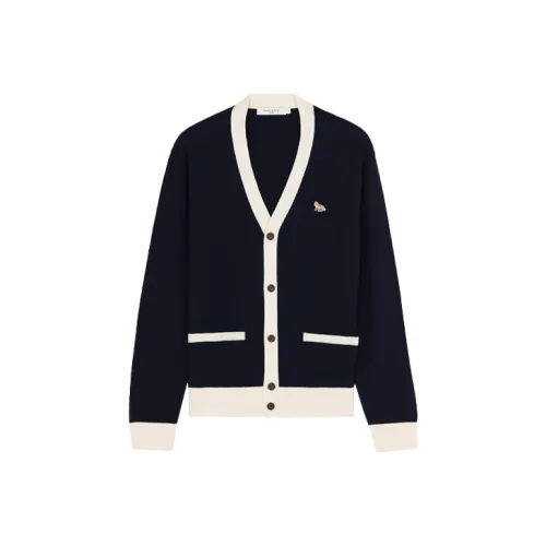 Maison Kitsune Maison Kitsune Back To Series Sweaters Unisex Navy Blue
