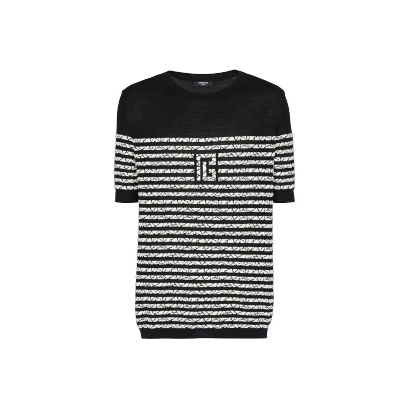BALMAIN Sweaters Men Black White-0