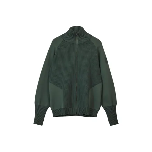 Adidas FUNNEL NECK KNIT SWEATER Unisex Gray Stone Green