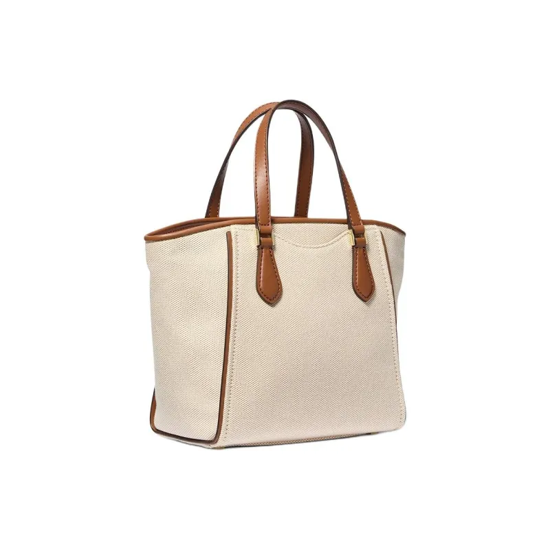 MICHAEL KORS TARYN Cotton Shoulder Bag, Crossbody Bag, Handbag Small Size Women's Leather Brown-1