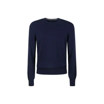 BARBA Cashmere Sweaters Men Blue