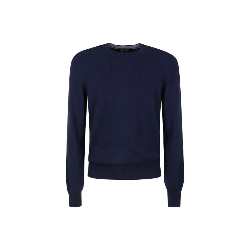 BARBA Cashmere Sweaters Men Blue-0