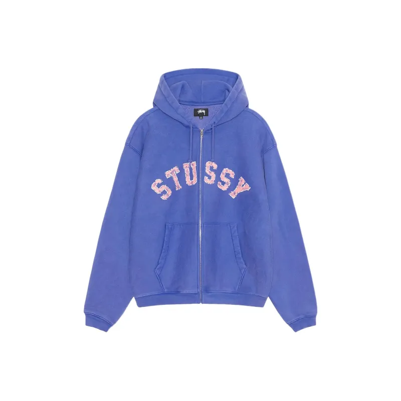 Stussy Faded Graphic Zip Hoodie-0