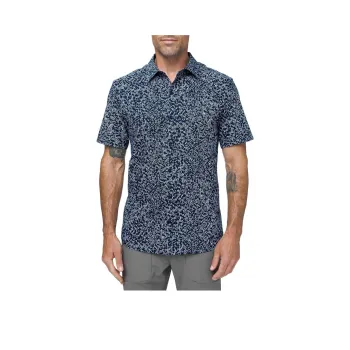 Lululemon Down To The Wire Shirt Men's Navy Blue Ice Gray
