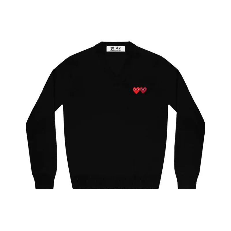 CDG Play Sweaters Men Black-0