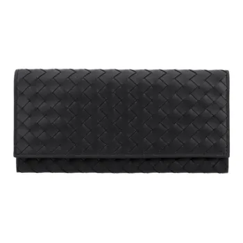 Bottega Veneta Cow Leather Wallet Unisex Black