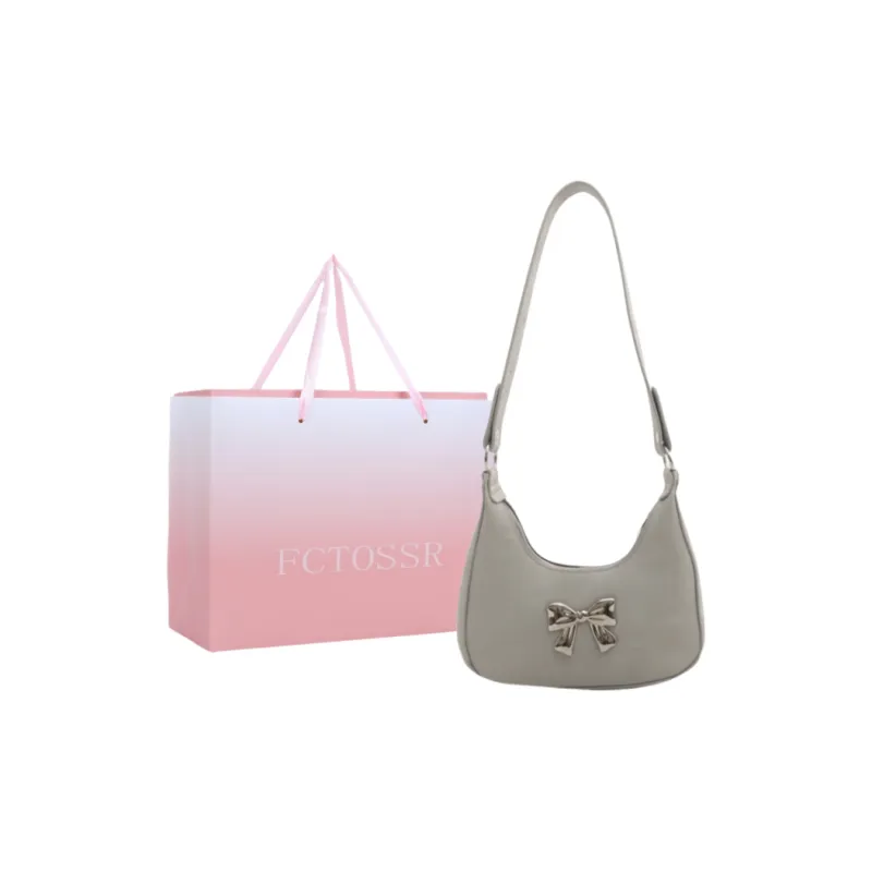 FCTOSSR PU Shoulder Bag Women's White/Silver/Black/Khaki/Brown-39