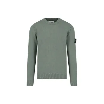 STONE ISLAND Logo Patch Crewneck Jumper
