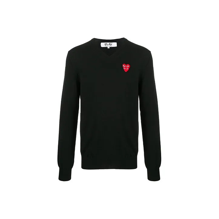 CDG Play Sweaters Men Black-0
