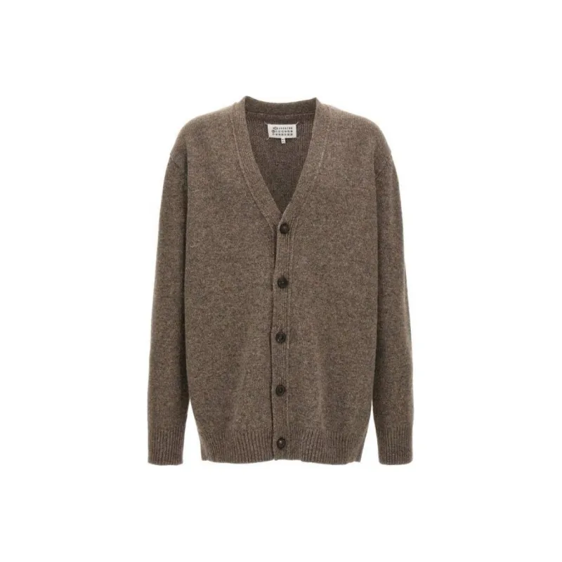 Maison Margiela V Neck Knitted Cardigan-0