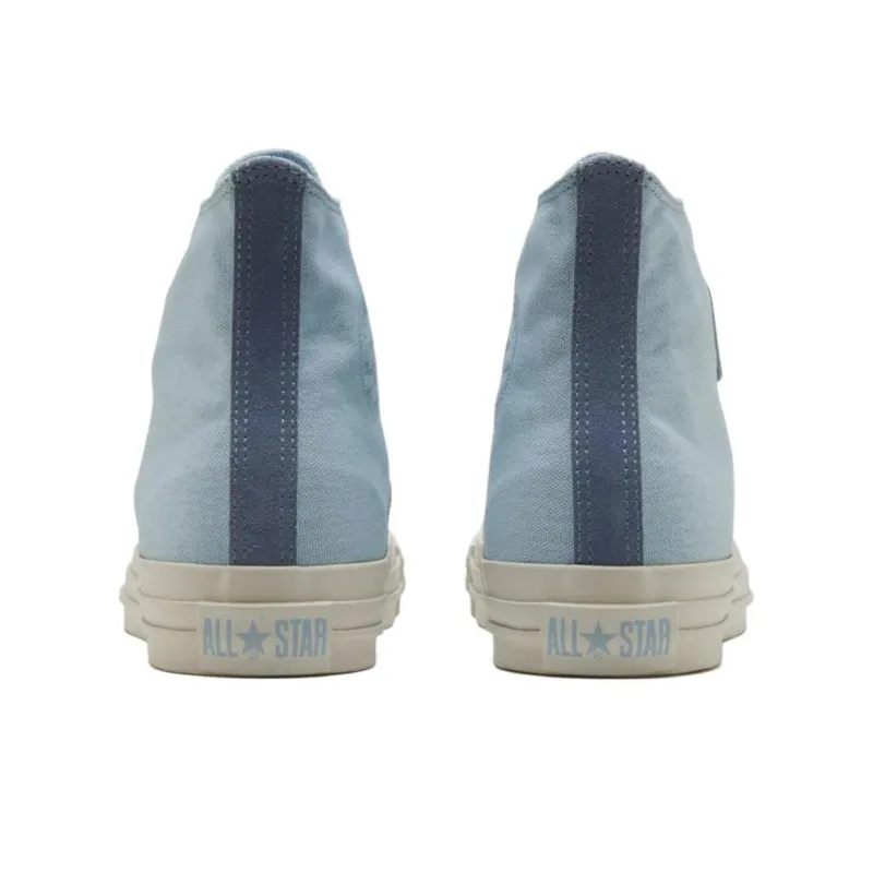 Converse All Star Slip Resistant Abrasion Resistant Shock Absorbers High Top Canvas Shoes Unisex Light Blue-4