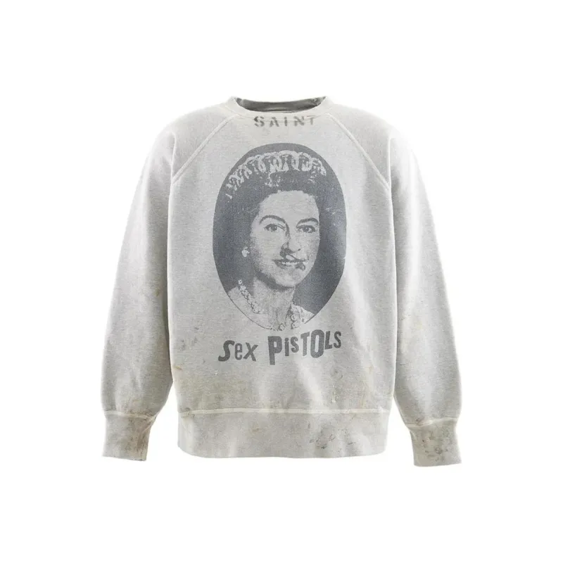SAINT Mxxxxxx X Sex Pistols Queen Sweatshirt-0