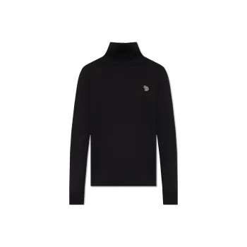 PS By Paul Smith Zebra Patch Turtleneck Knit Jumper