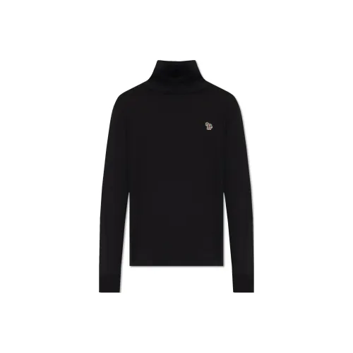 PS By Paul Smith Zebra Patch Turtleneck Knit Jumper