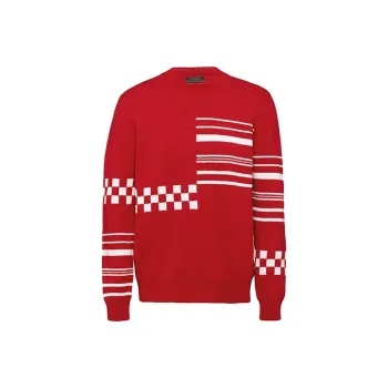 PRADA Cashmere Sweaters Men Red