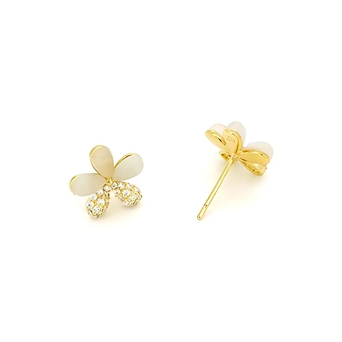 KEMLAIDA 925 Sterling Silver Stud Earrings Women's-2