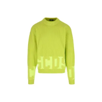 GCDS Intarsia knit Logo Jumper