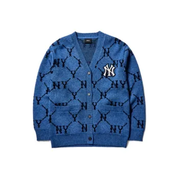 MLB Mlb Old Flower Knitwear Unisex Blue