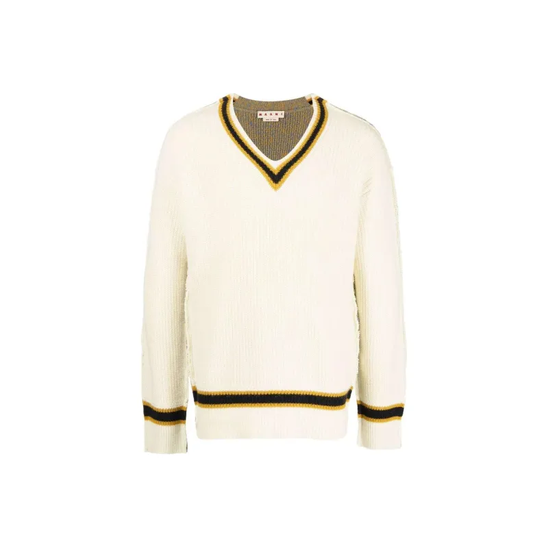 MARNI V neck Knitted Jumper-0
